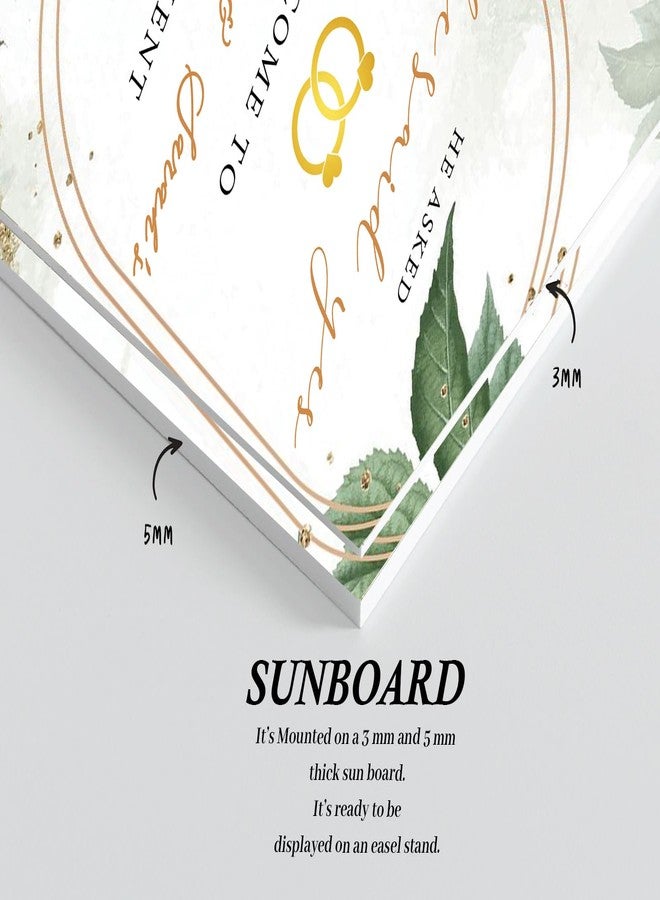 Theme My Party Customised Engagement Ceremony Welcome Sign Board I Personalized Pre Wedding Engagement Wedding Sign Board I Indian Ceremony Welcome Sign for Engagement - Image 5